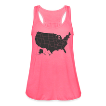 Outline States Flowy Tank - neon pink