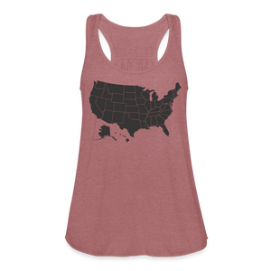 Outline States Flowy Tank - mauve